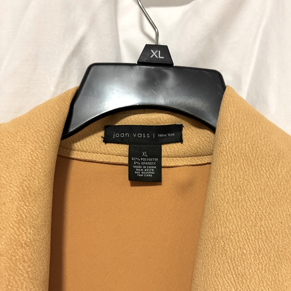 Joan Vass Camel Blazer
